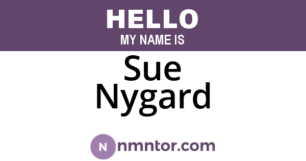 Sue Nygard