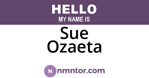 Sue Ozaeta
