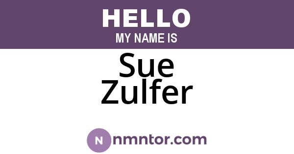 Sue Zulfer