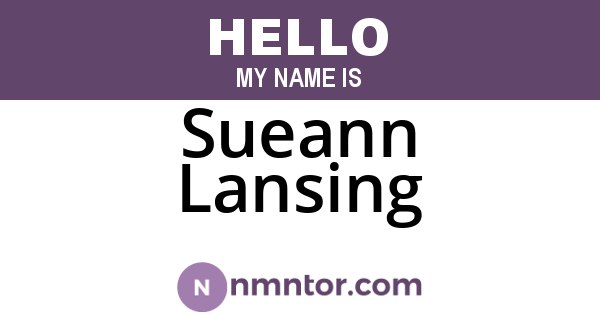 Sueann Lansing