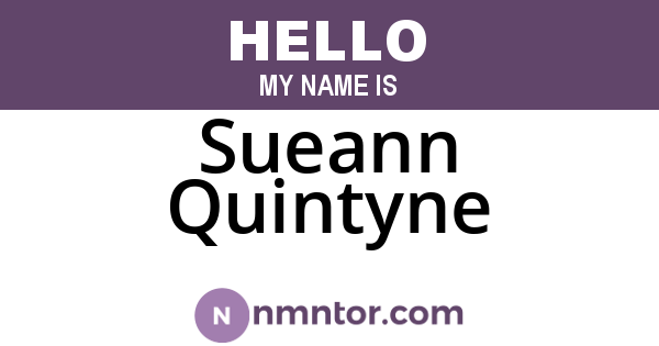 Sueann Quintyne
