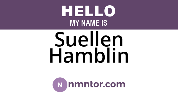Suellen Hamblin