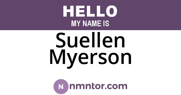 Suellen Myerson