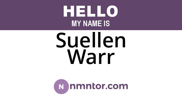 Suellen Warr