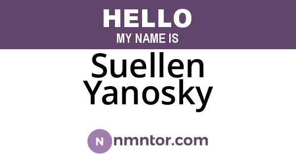 Suellen Yanosky