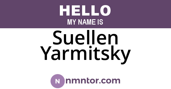 Suellen Yarmitsky