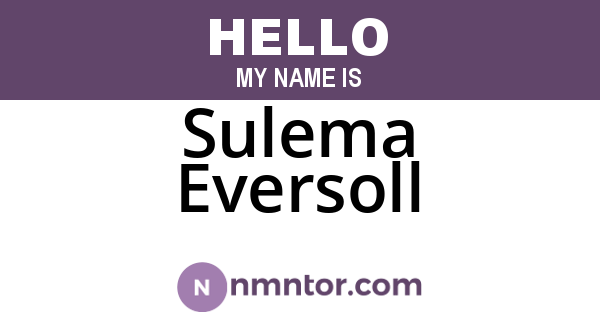 Sulema Eversoll
