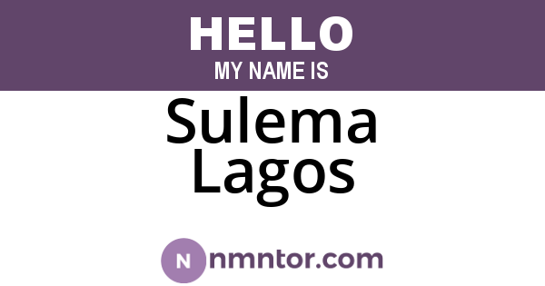Sulema Lagos