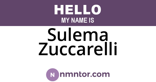 Sulema Zuccarelli