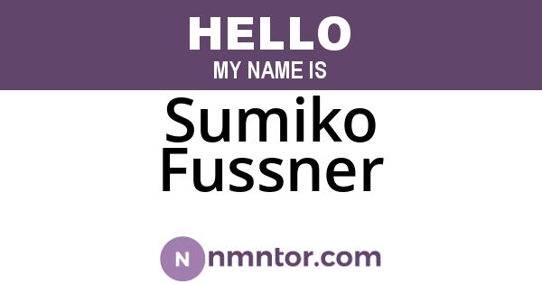 Sumiko Fussner
