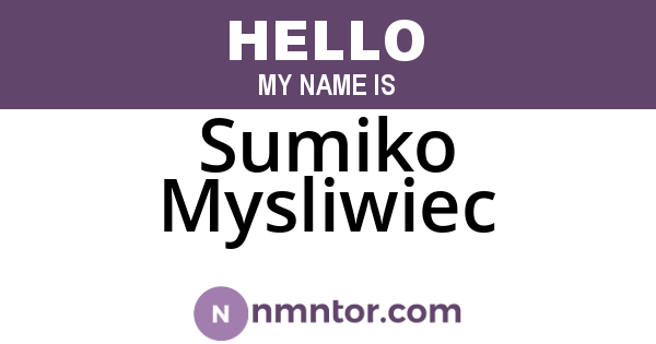 Sumiko Mysliwiec