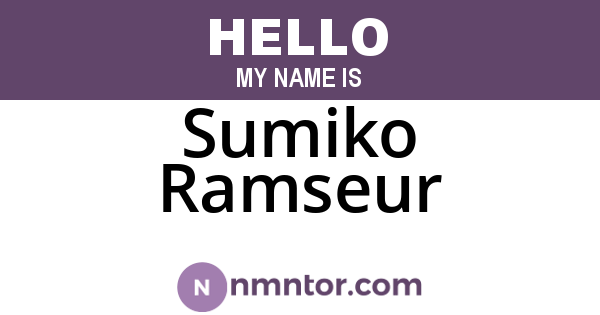 Sumiko Ramseur