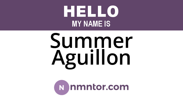 Summer Aguillon