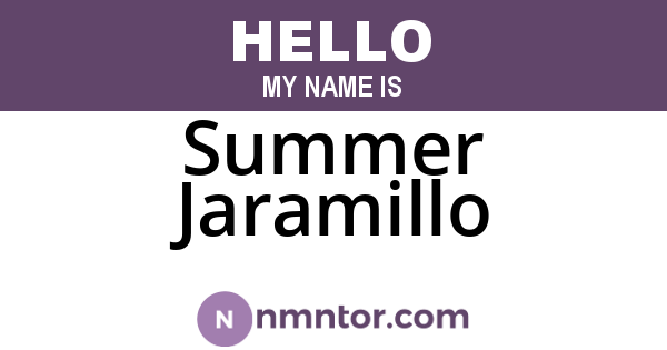 Summer Jaramillo