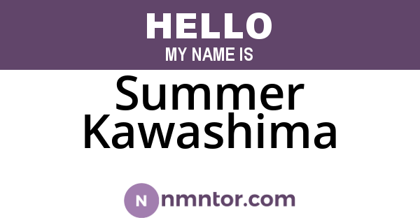 Summer Kawashima