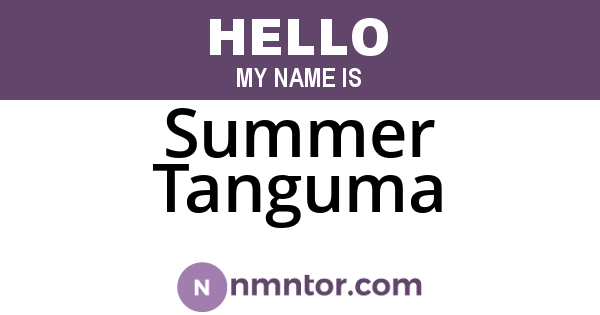 Summer Tanguma