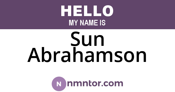 Sun Abrahamson