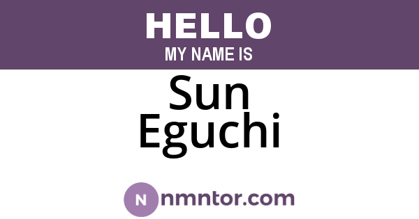 Sun Eguchi