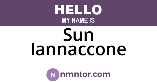 Sun Iannaccone