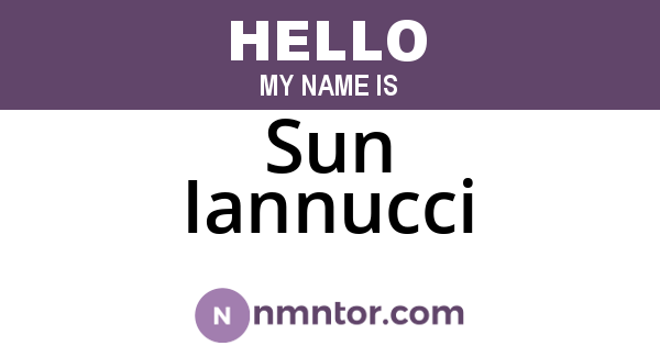 Sun Iannucci
