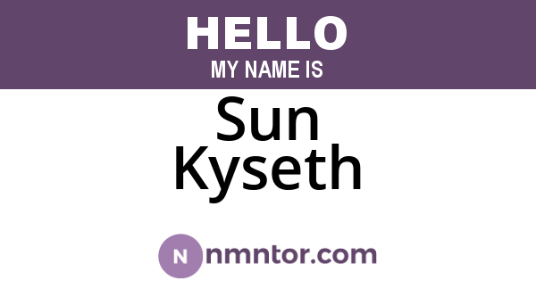 Sun Kyseth