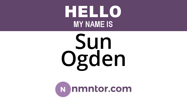 Sun Ogden
