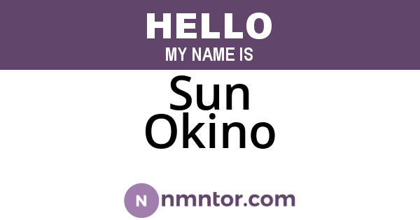 Sun Okino