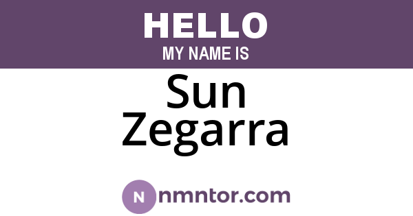 Sun Zegarra
