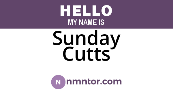 Sunday Cutts