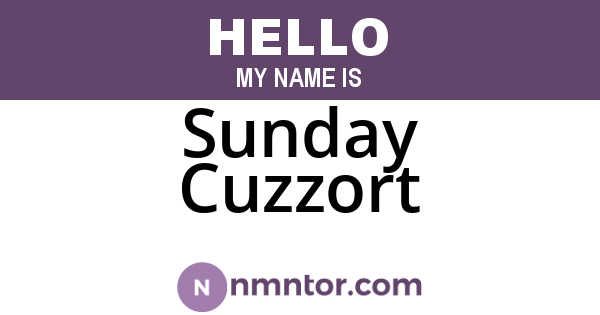 Sunday Cuzzort