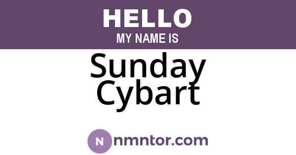 Sunday Cybart