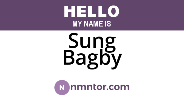 Sung Bagby
