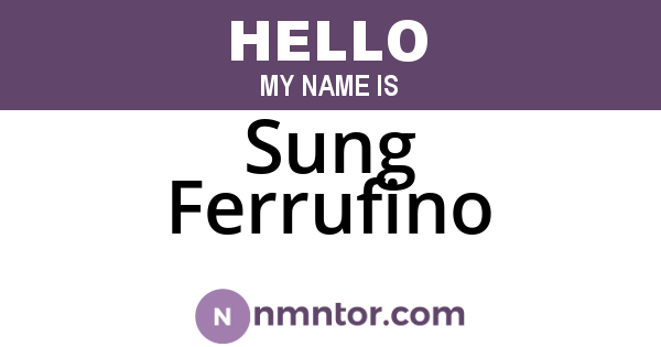 Sung Ferrufino