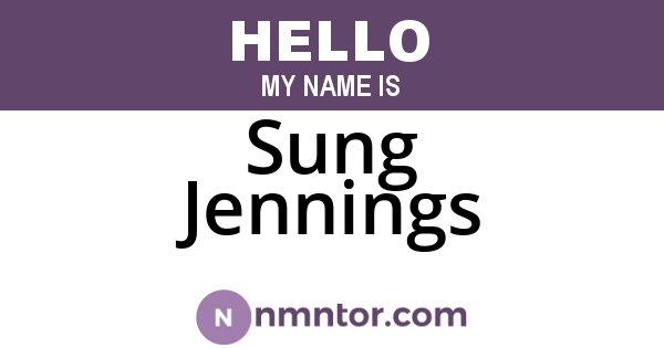 Sung Jennings