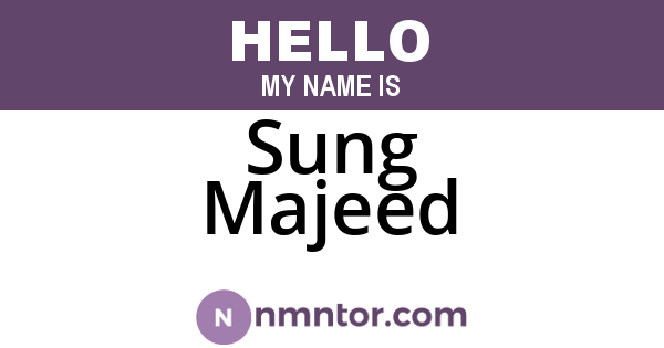 Sung Majeed