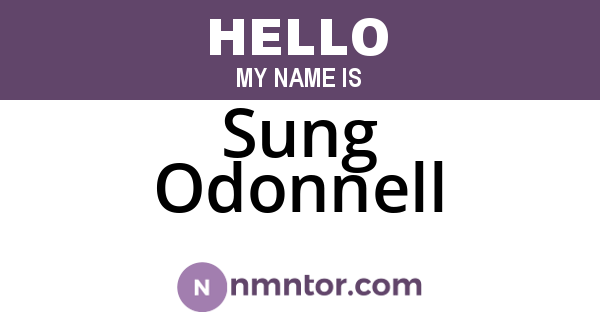 Sung Odonnell