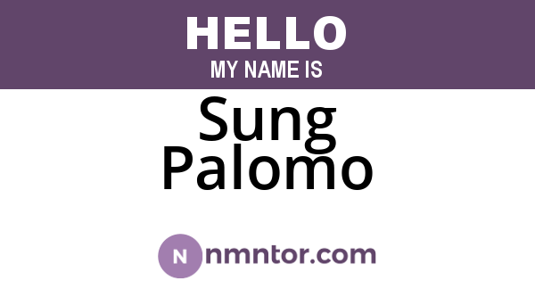 Sung Palomo