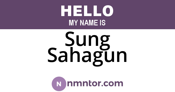Sung Sahagun