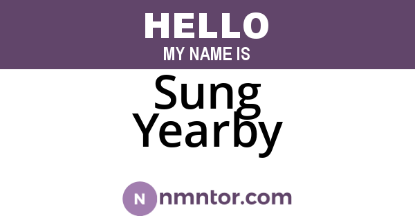 Sung Yearby