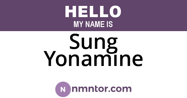 Sung Yonamine