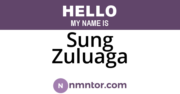 Sung Zuluaga