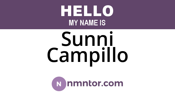 Sunni Campillo
