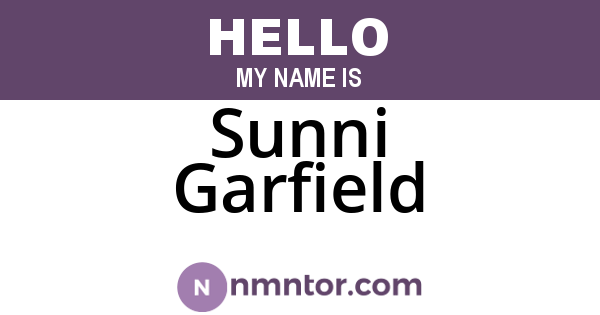 Sunni Garfield