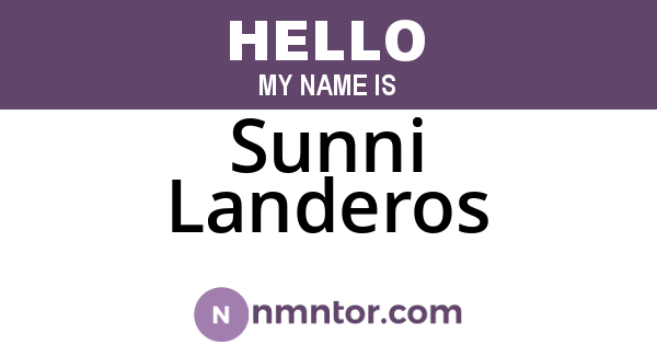 Sunni Landeros