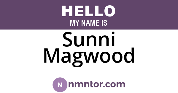 Sunni Magwood