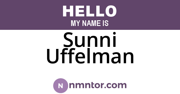 Sunni Uffelman
