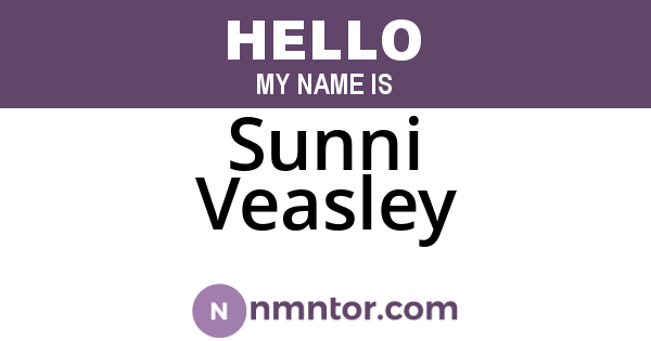 Sunni Veasley