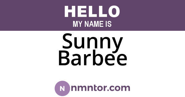 Sunny Barbee