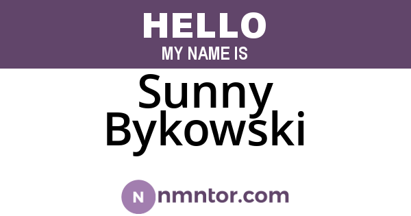Sunny Bykowski