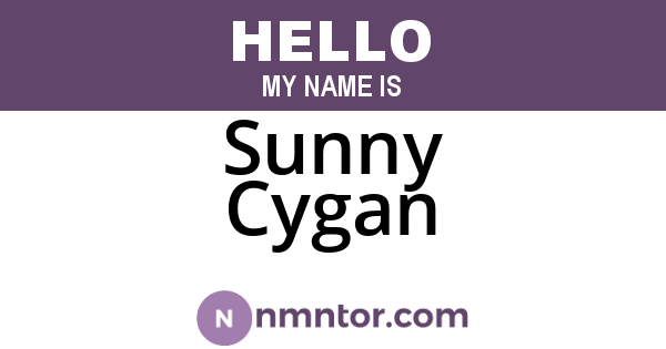 Sunny Cygan